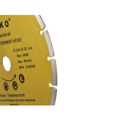 Segmented Rim Diamond Blade 230x8x22mm