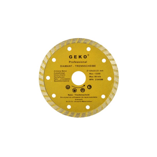 Continuous Turbo Rim Diamond Blade 125x22,2mm