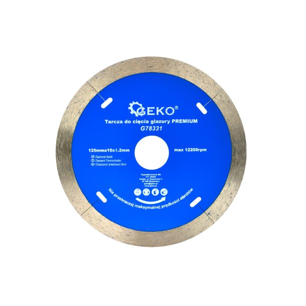 Micro Segmented Diamond Blade for Porcelain and Ceramic Tile 125x1,2x22,2x10mm			
