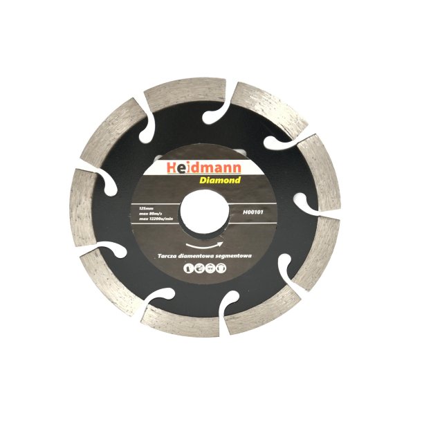 Heidmann Segmented Diamond Blade 125x22,2x10mm